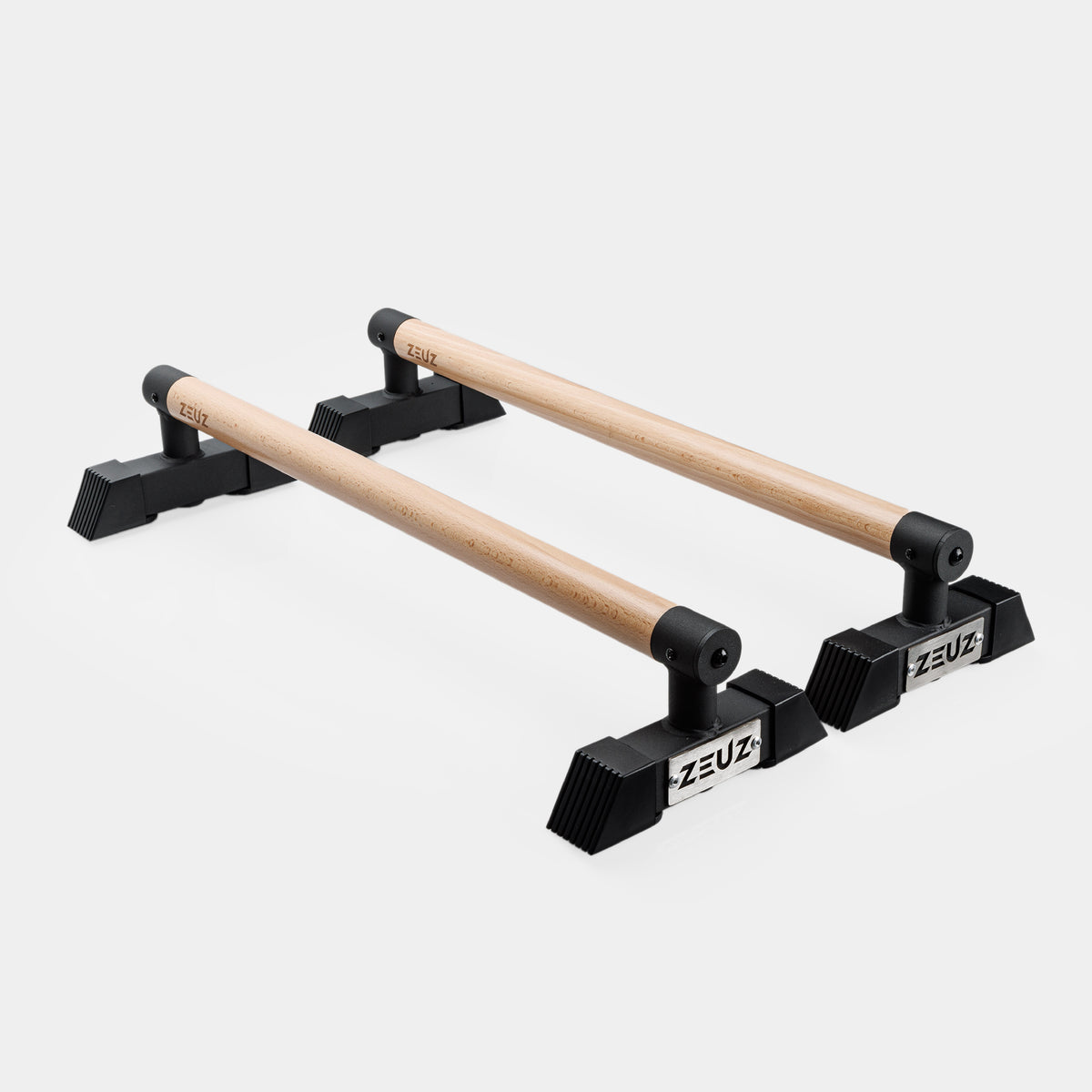 ZEUZ Houten & Metalen Parallettes - Lang