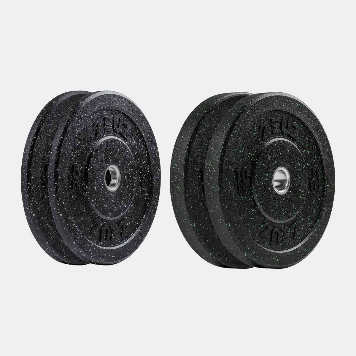 ZEUZ Bumper Plates Set - 5 & 10 KG