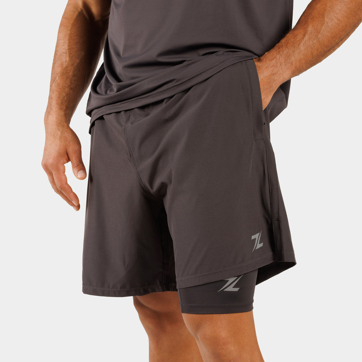 ZEUZ 2-in-1 Training Shorts - Men