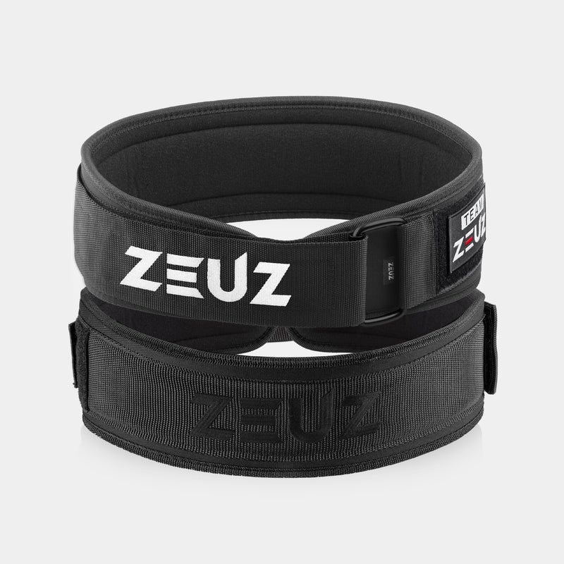 ZEUZ Gewichthefriem zwart – stevige lifting belt voor krachttraining en gewichtheffen