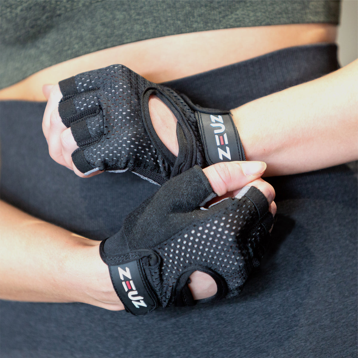 ZEUZ Fitness Handschoenen - Fingerless - Kort