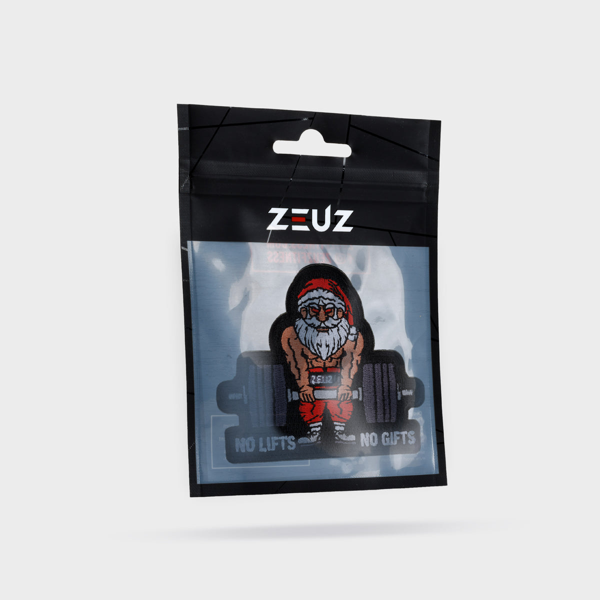 ZEUZ No Lifts No Gifts Santa Patch