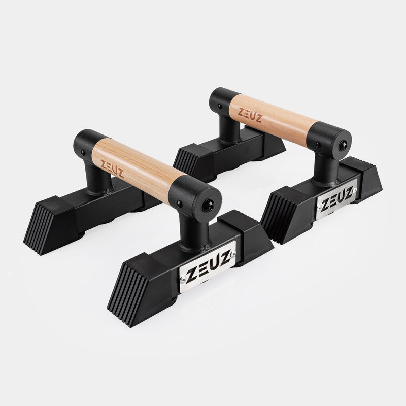 ZEUZ Houten & Metalen Parallettes - Klein