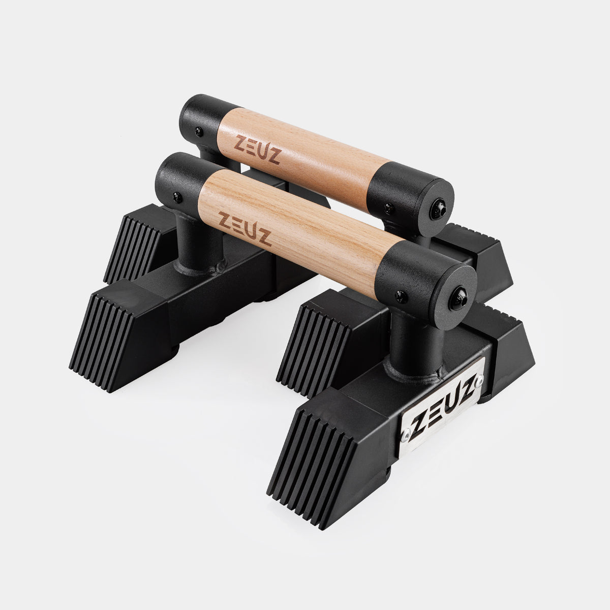 ZEUZ Houten & Metalen Parallettes - Klein