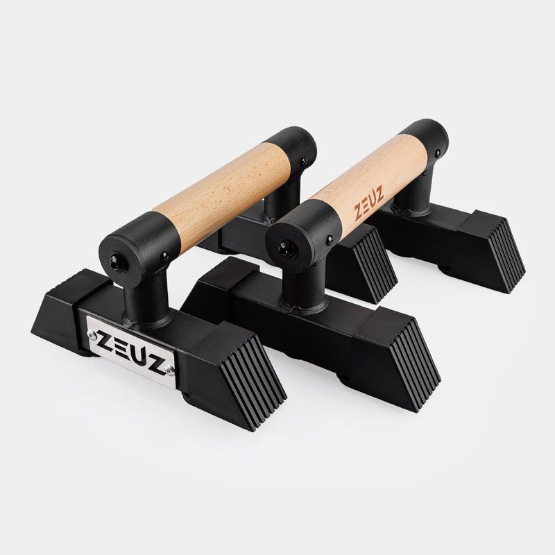 ZEUZ Houten & Metalen Parallettes - Klein