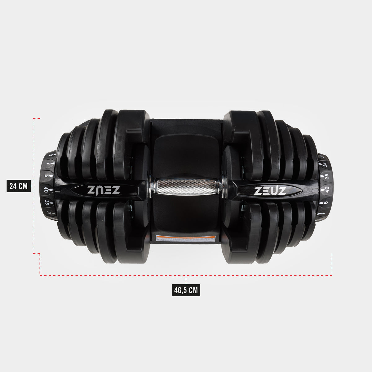 ZEUZ Home Gym Core Pack - 2 x 40 KG Dumbbells