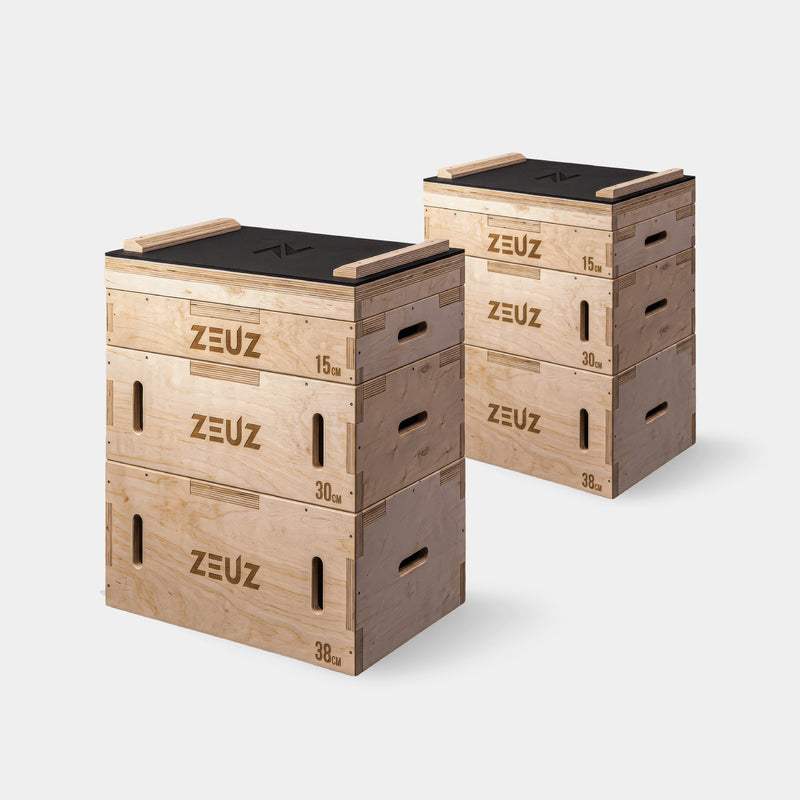 ZEUZ Wooden Jerk Blocks Set