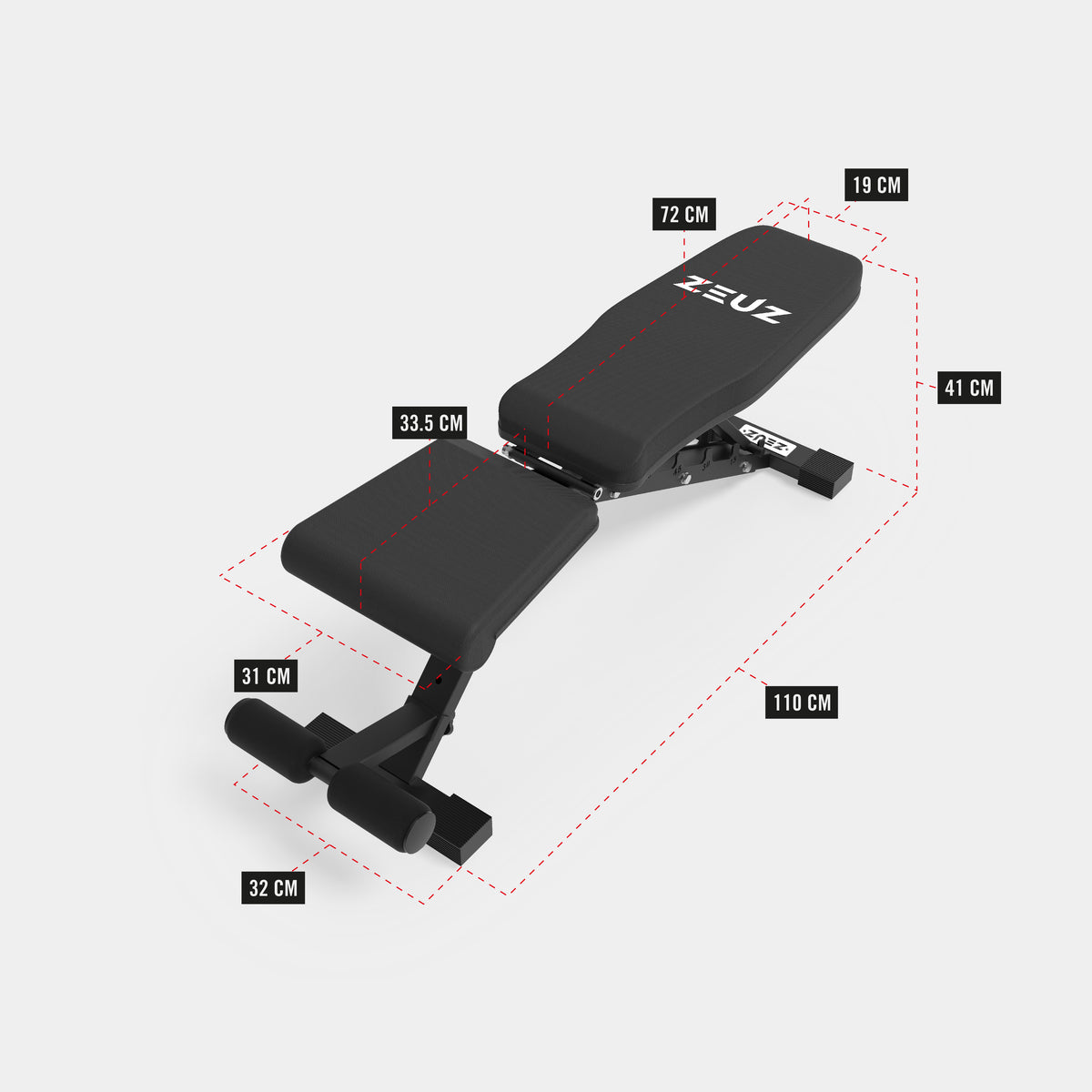ZEUZ Home Gym Core Pack - 2 x 40 KG Dumbbells