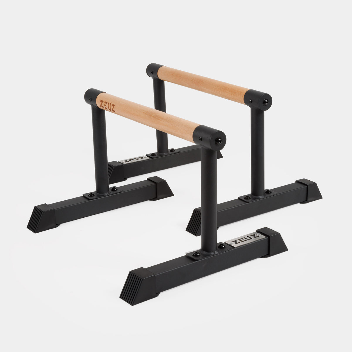 ZEUZ Parallettes in Legno e Metallo - Medio