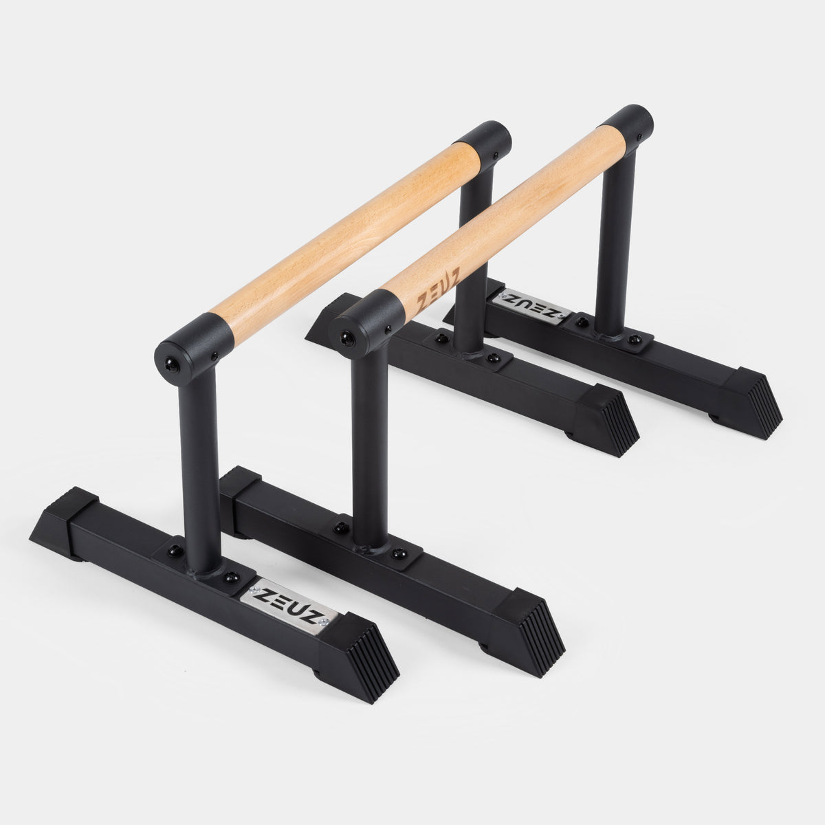 ZEUZ Parallettes in Legno e Metallo - Medio