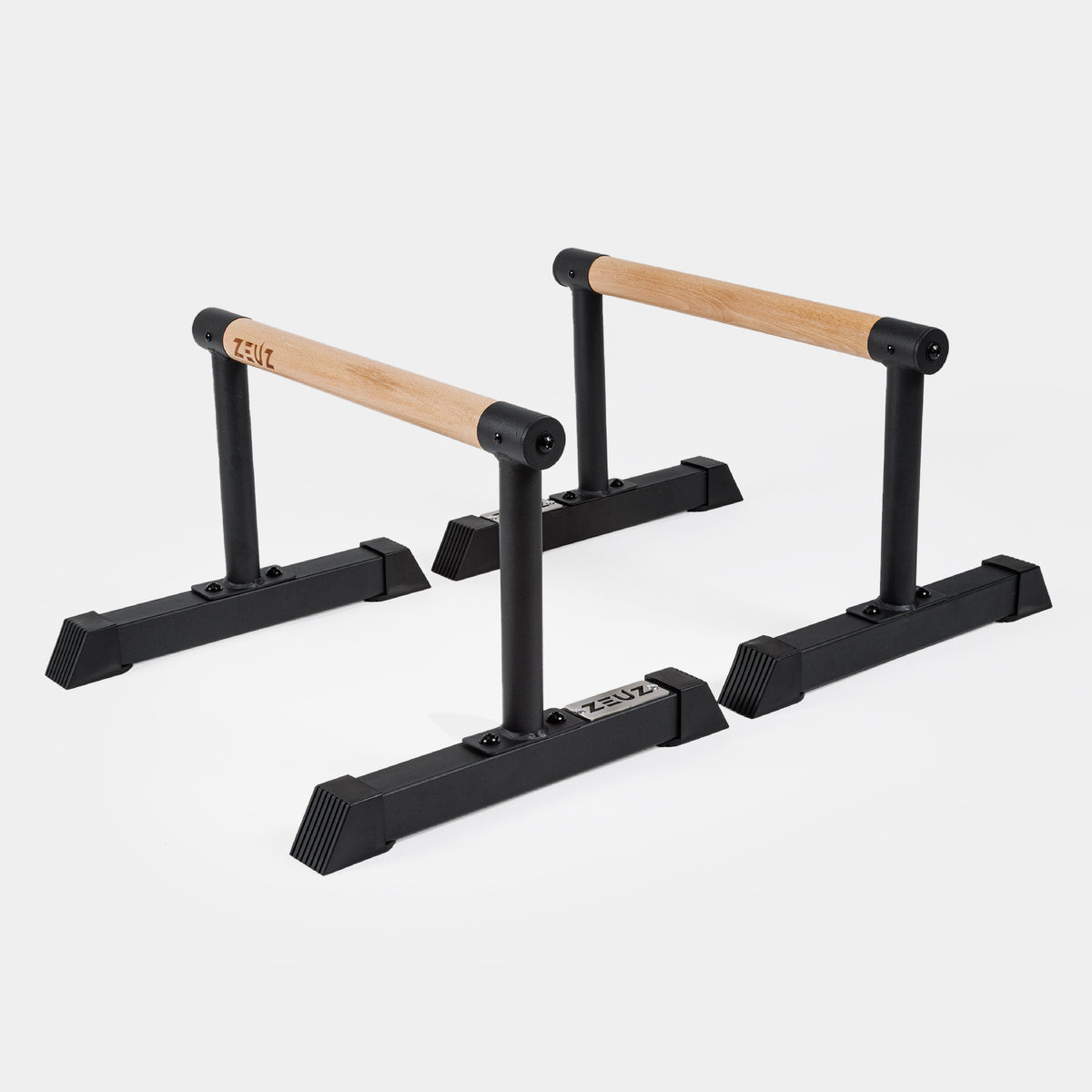 ZEUZ Parallettes in Legno e Metallo - Medio