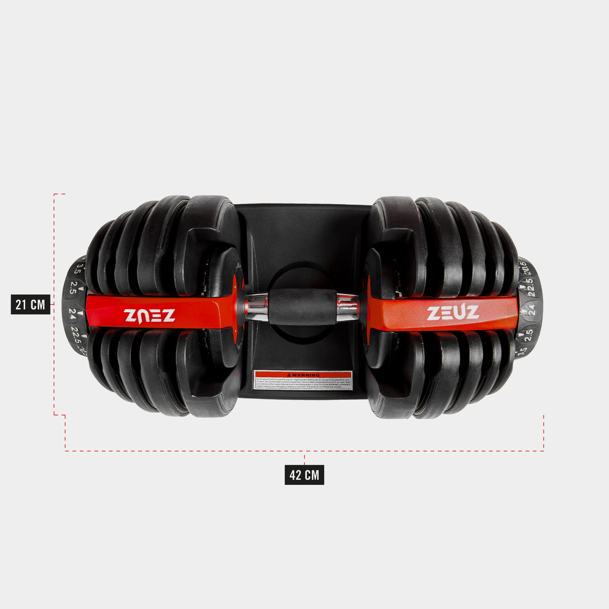 ZEUZ Home Gym Core Pack - 2 x 24 KG Dumbbells
