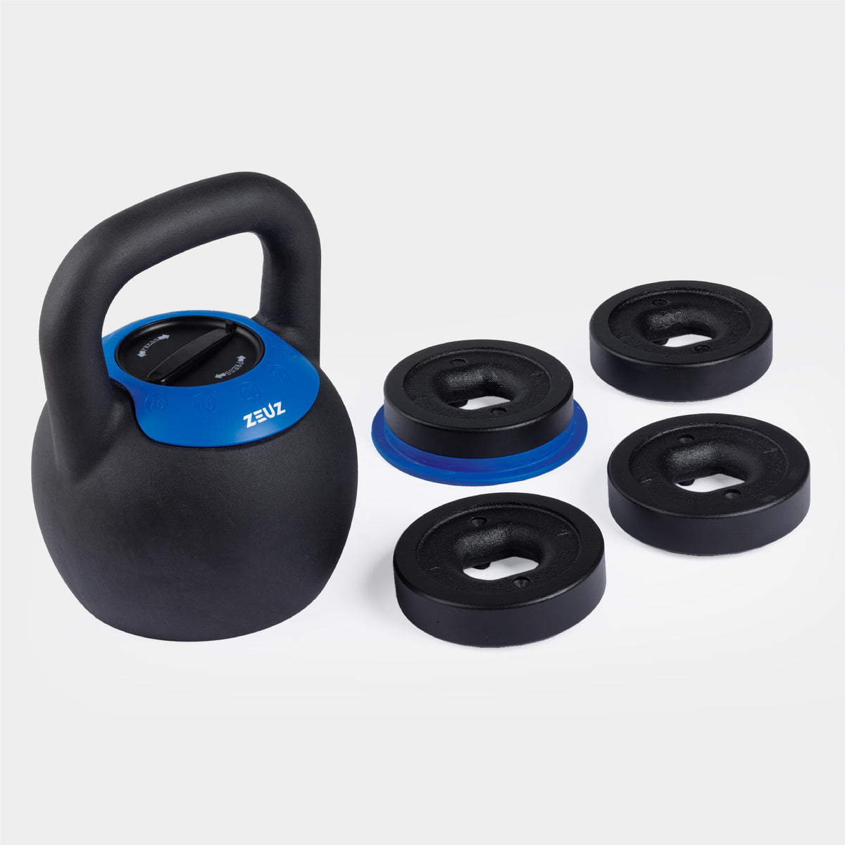 ZEUZ Verstelbare Kettlebell - 8 t/m 24 KG