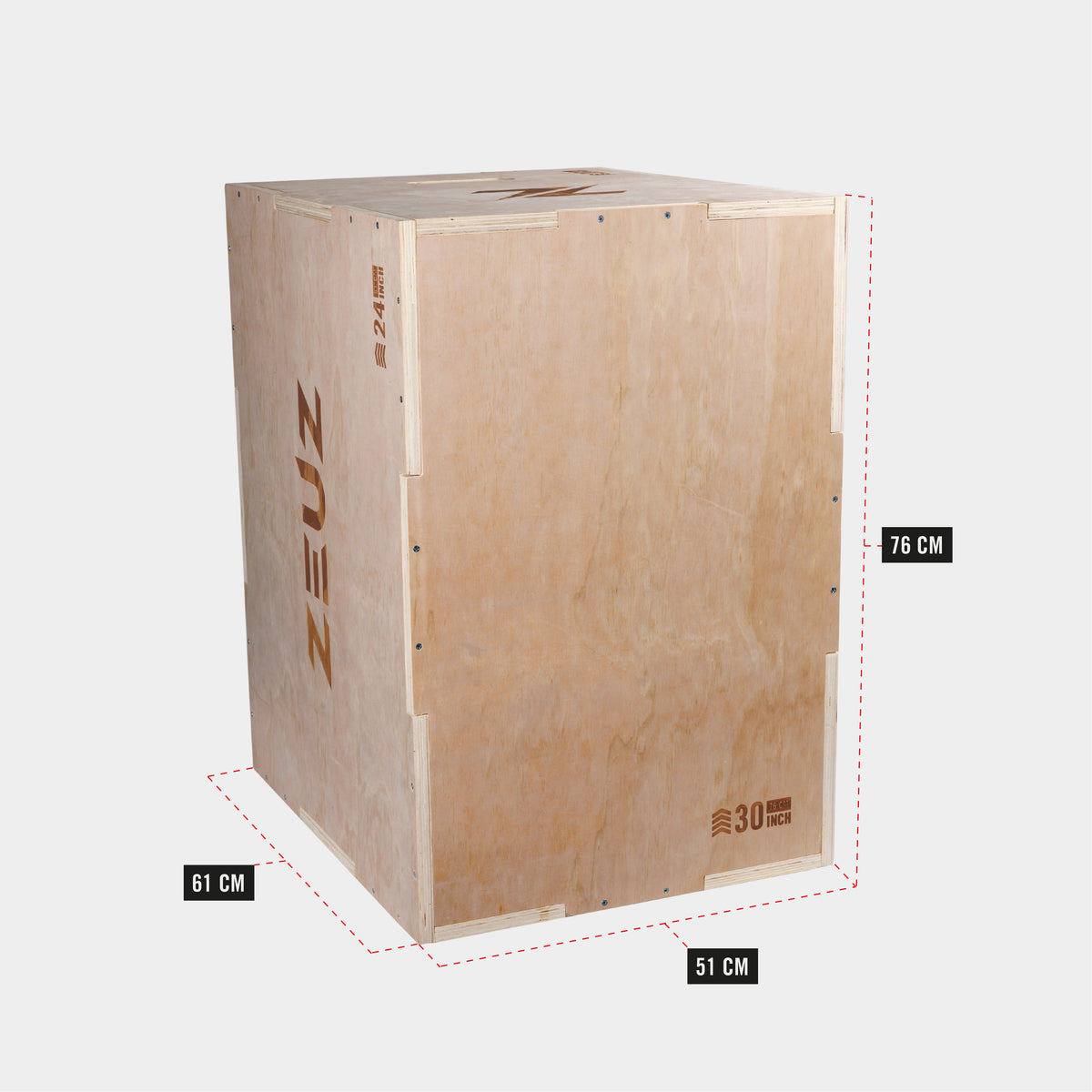 ZEUZ Boîte Plyo en bois