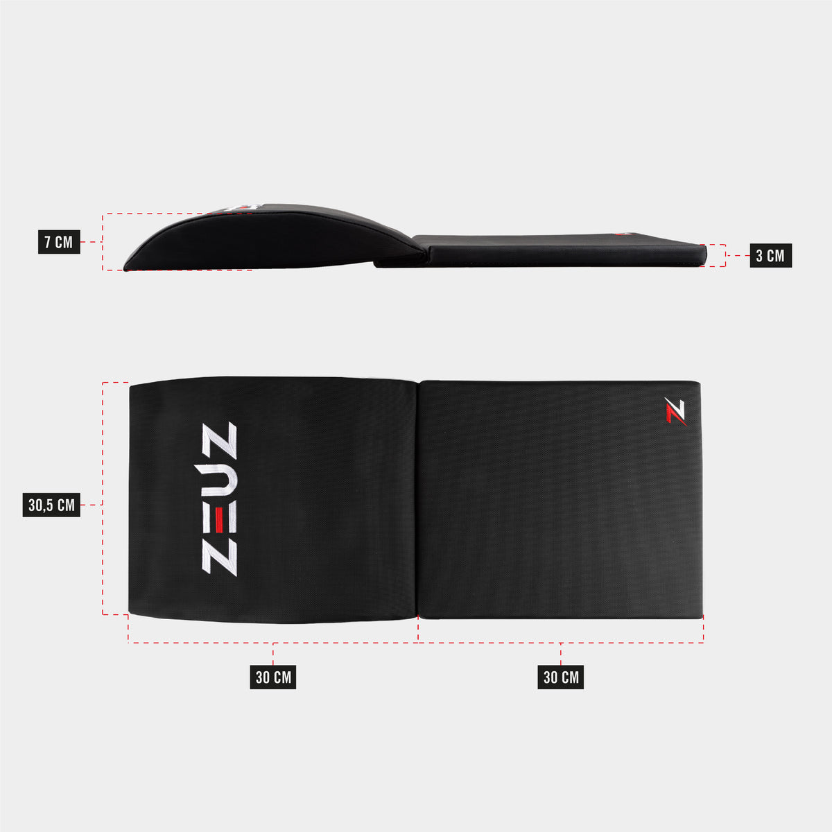 ZEUZ Ab Mat &amp; Sit Up Abdominal Mat