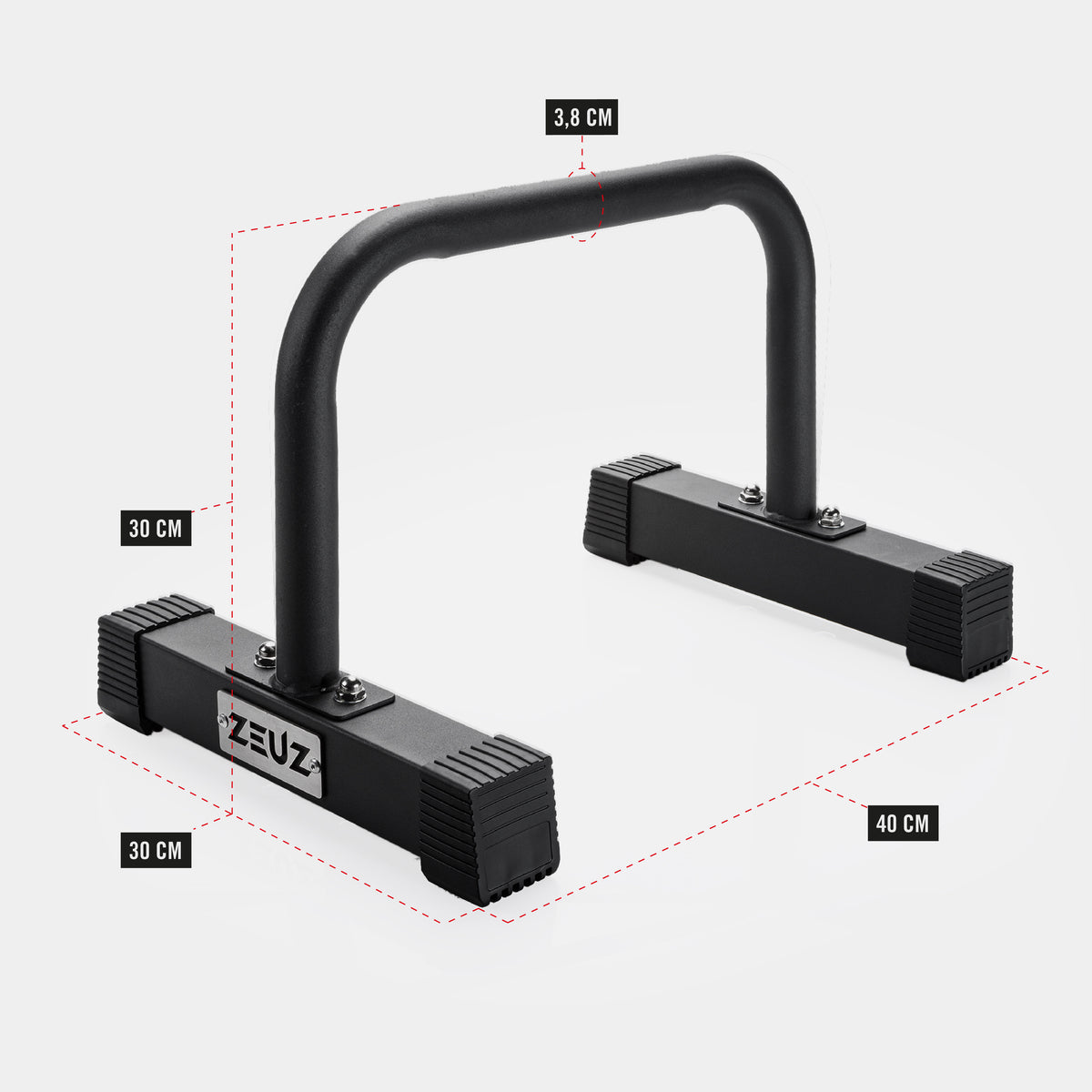 ZEUZ Metal Parallettes - Medium