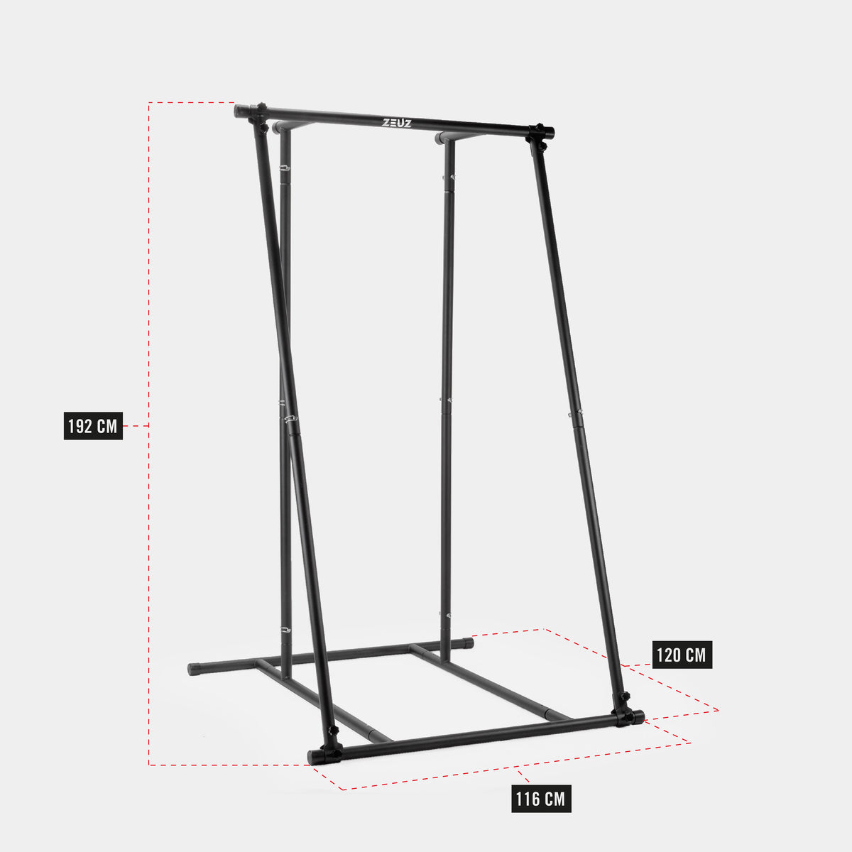 ZEUZ Draagbare Pull Up Bar Incl. Tas