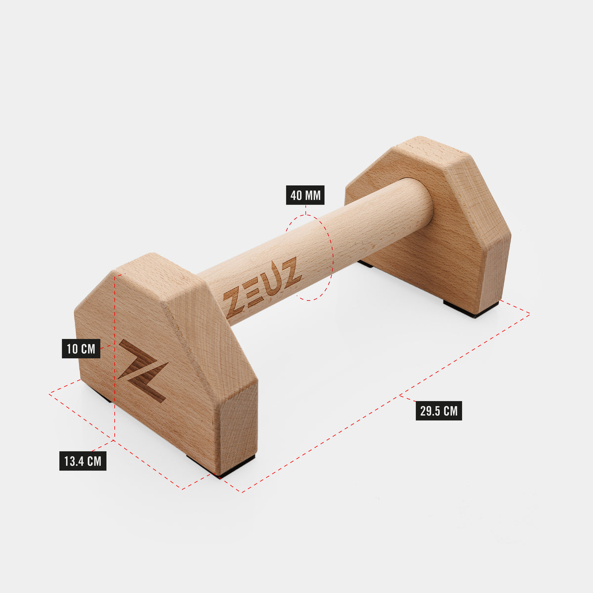 ZEUZ Houten Parallettes - Klein
