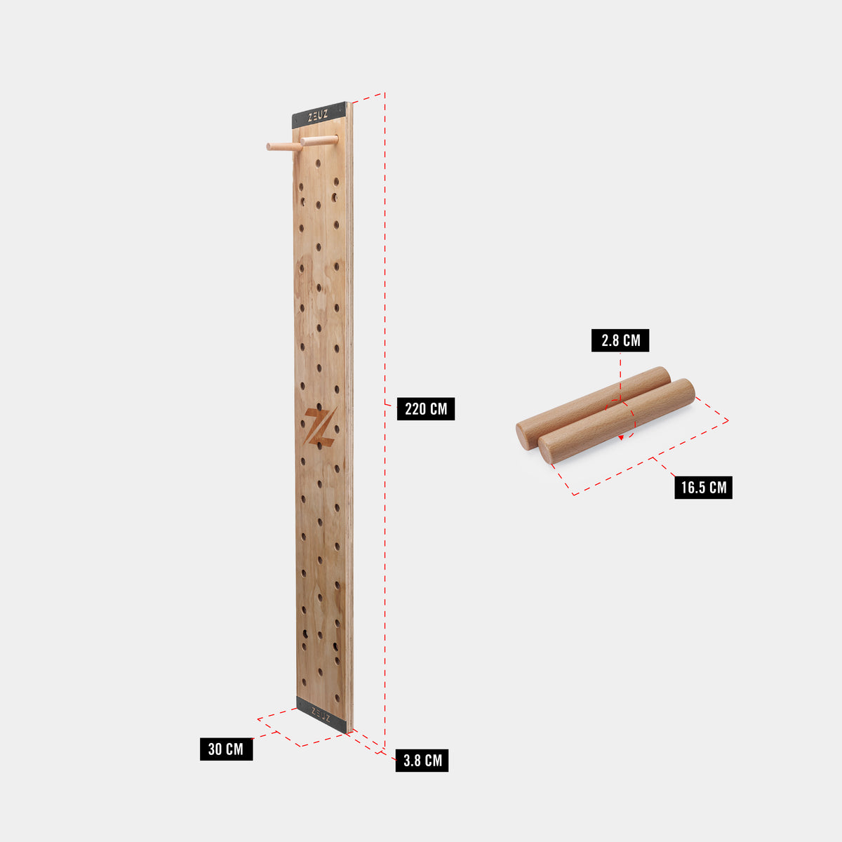 ZEUZ Holz-Pegboard