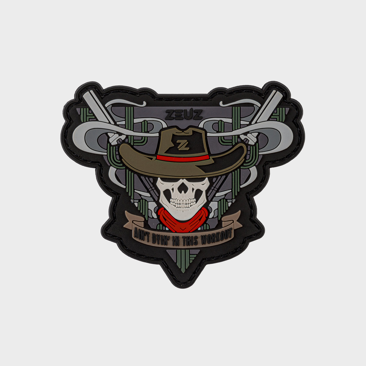 ZEUZ Patch de crâne de cowboy