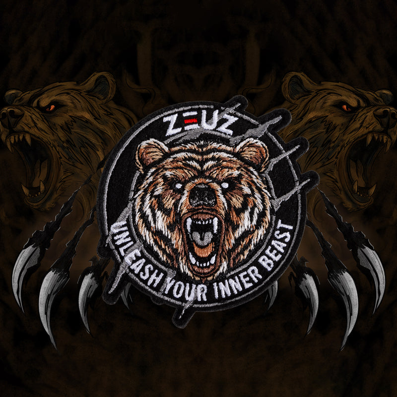 ZEUZ The Bear Patch - Unleash Your Inner Beast