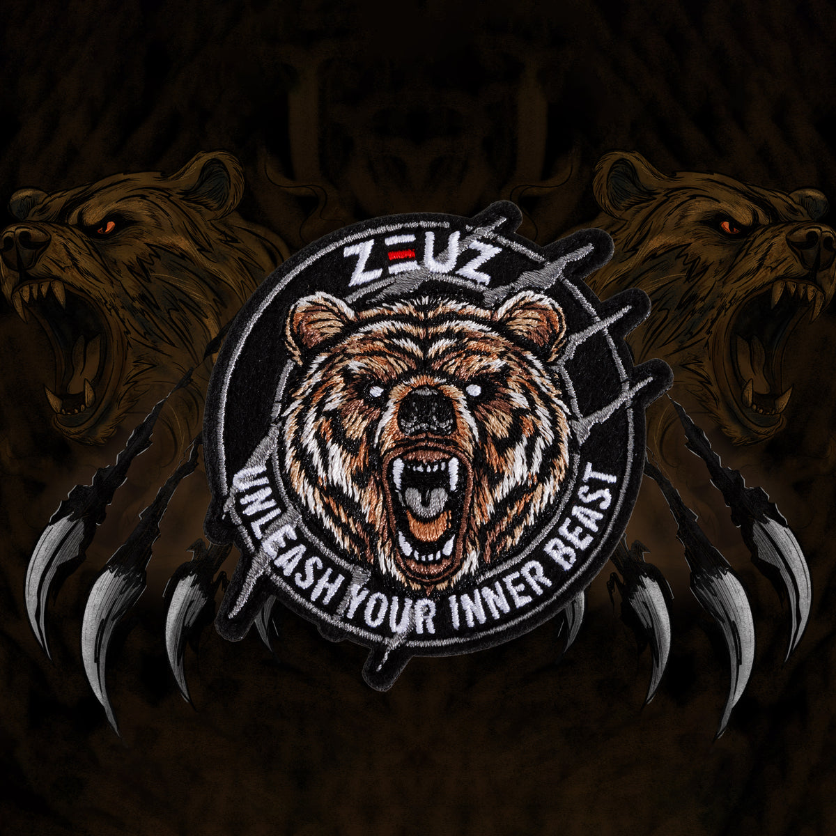 ZEUZ The Bear Patch - Unleash Your Inner Beast