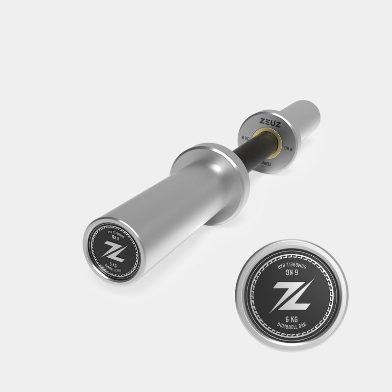 ZEUZ Olympische Dumbbell Stang - 50 CM