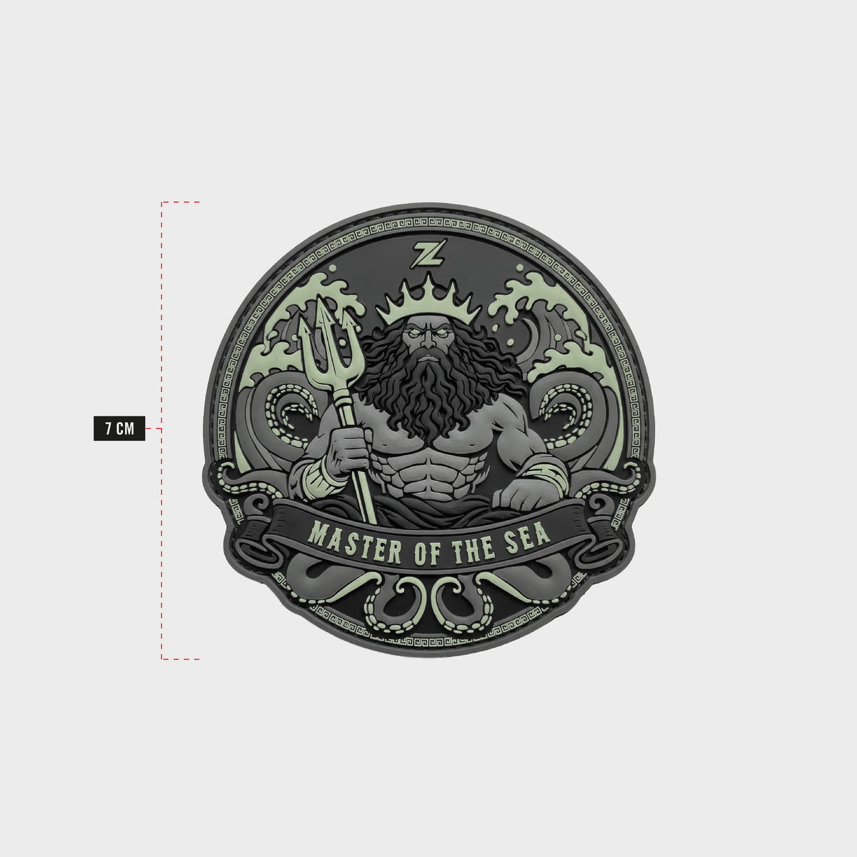 ZEUZ Poseidon – Glow in the dark – Rubber Patch