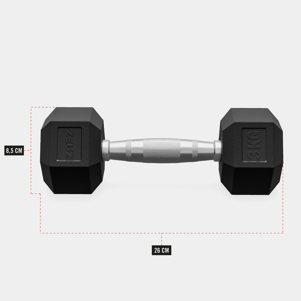 ZEUZ Hexagon Dumbbells