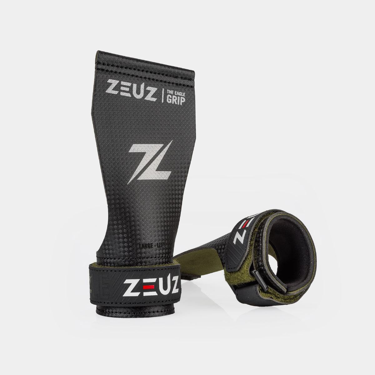 ZEUZ The Eagle Grips - Carbon & Microfiber - Fingerless