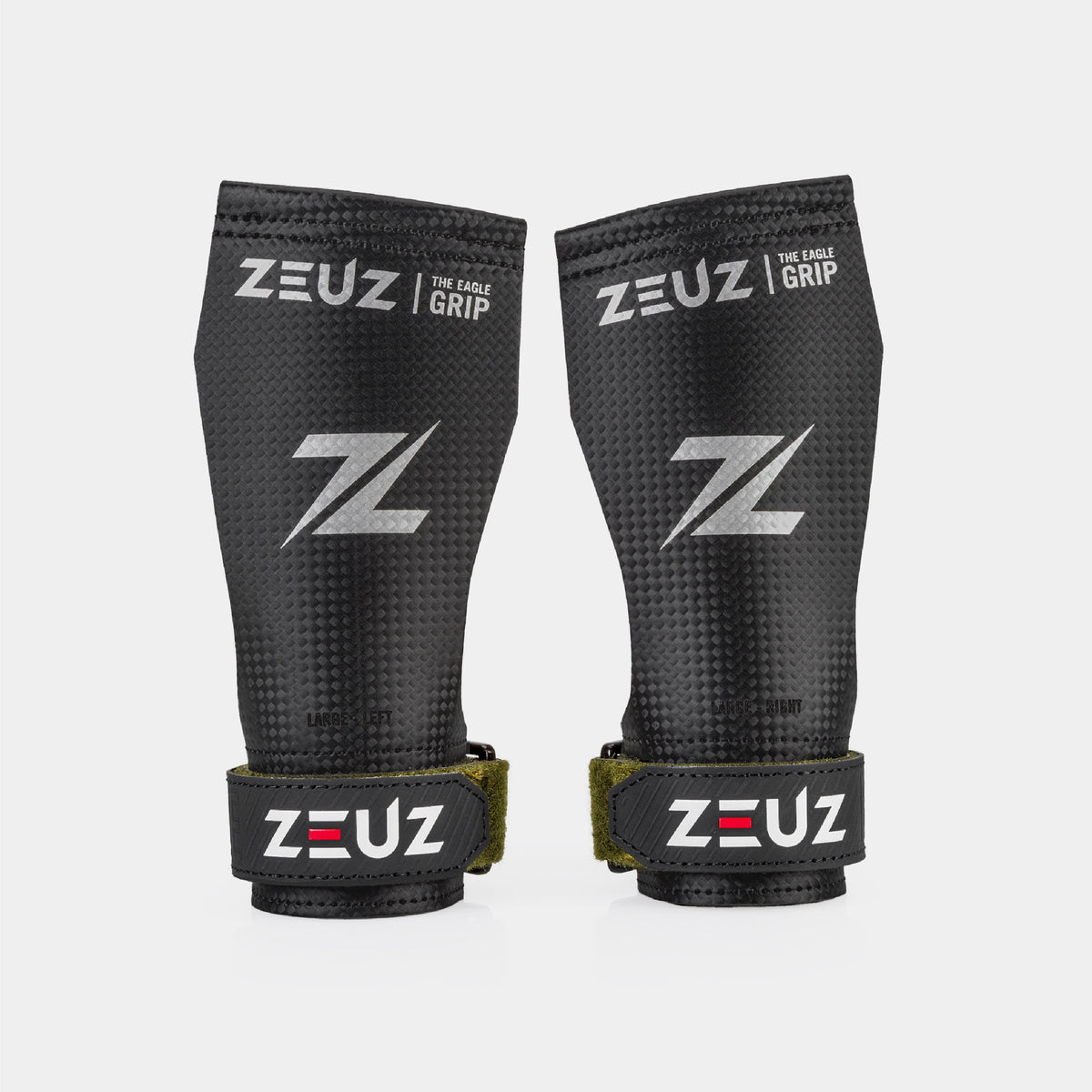 ZEUZ The Eagle Grips - Carbon & Microfiber - Fingerless