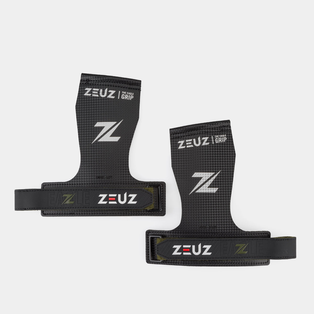 ZEUZ The Eagle Grips - Carbon & Microfiber - Fingerless