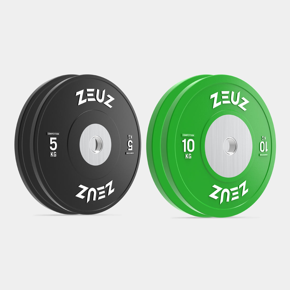 Set di dischi da competizione ZEUZ - 5 e 10 KG