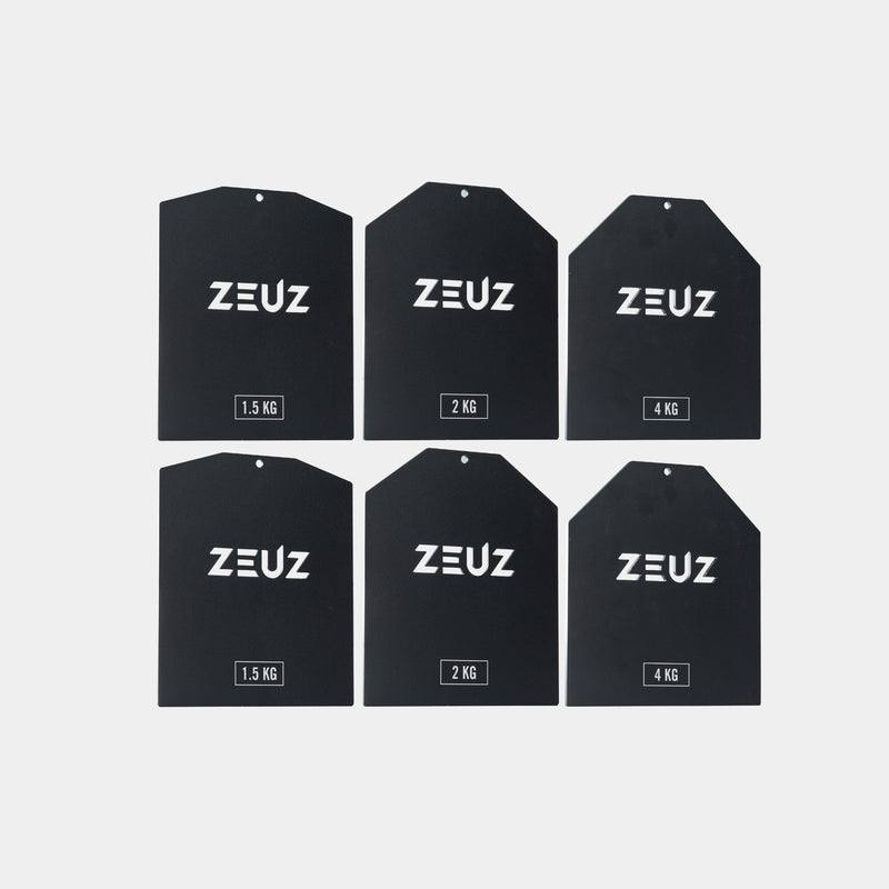 ZEUZ Gewichtsplaten Vest - 1,5 / 2 / 4 KG - 2 Stuks
