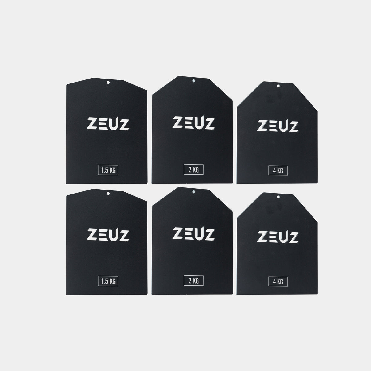 ZEUZ Gewichtsplaten Vest - 1,5 / 2 / 4 KG - 2 Stuks