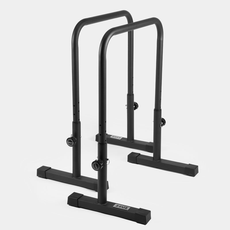 ZEUZ Verstelbare Metalen Parallettes - XL
