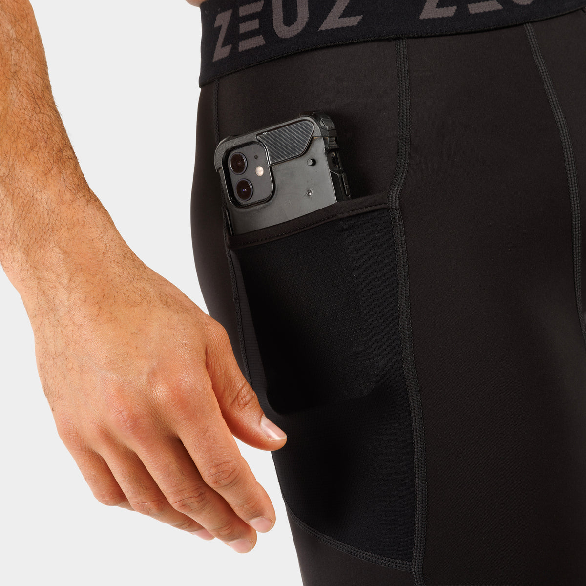 ZEUZ Legging de compression - Long - Homme